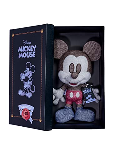 Simba 6315870309 - Disney Denim Mickey Mouse, Oktober Edition, Amazon Exclusiv, 35cm Plüschfigur, Micky Maus, im Geschenkkarton, Limitiert, Sonderedition, Sammlerstück, ab den ersten Lebensmonaten von Simba