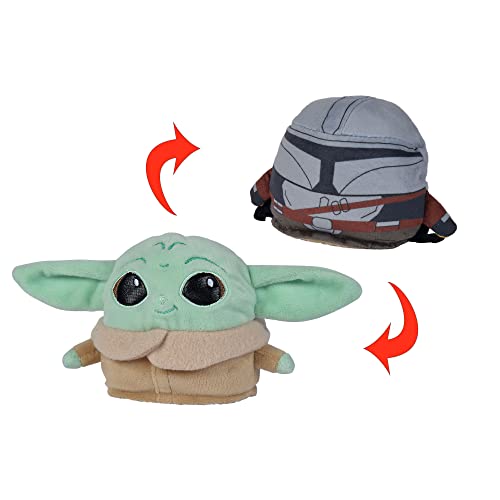 Simba 6315870367 - Disney Mandalorian, Grogu und Mando Wendeplüschfigur, 8cm, 2 Gesichter, für Kinder ab den ersten Lebensmonaten geeignet, Grünen Simba 6315870367 - Disney Mandalorian, Grogu und Mando Wendeplüschfigur, 8cm, 2 Gesichter, für Kinder ab den ersten Lebensmonaten geeignet, Grünen von Simba