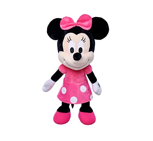 Simba 6315870382 Disney Happy Friends, Minnie Mouse, 48cm Plüschtier, Micky Maus, ab den ersten Lebensmonaten, Mehrfarbig von Simba