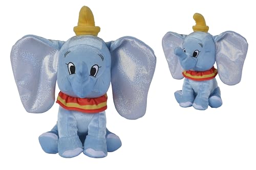 Disney 100 Jahre, Platinum Dumbo, 25 cm Plüschtier, Jubiläumsartikel, ab den ersten Lebensmonaten von Simba