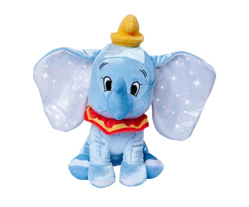 Disney 100 Jahre, Platinum Dumbo, 25 cm Plüschtier, Jubiläumsartikel, ab den ersten Lebensmonaten von Simba