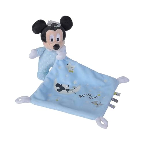 Simba 6315872504 - Disney Mickey Mouse Schmusetuch, Glow in the Dark, Micky Maus, Plüschspielzeug, ab den ersten Lebensmonaten von Simba
