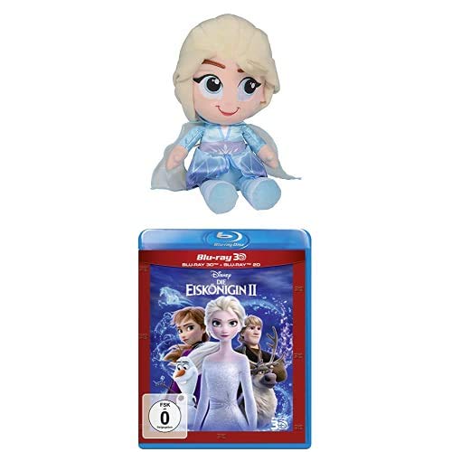 Simba 6315877555 Disney Frozen 2, Chunky ELSA, 25cm, Mehrfarbig & Die Eiskönigin 2 (3D Blu-ray) von Simba