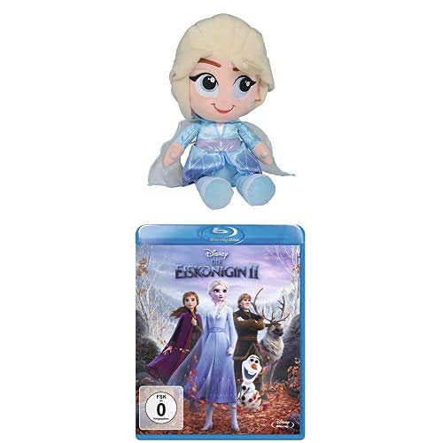 Simba 6315877555 Disney Frozen 2, Chunky ELSA, 25cm, Mehrfarbig & Die Eiskönigin 2 (Blu-ray) von Simba