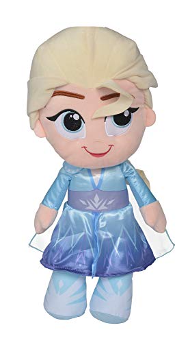 Simba 6315877626 - Disney Frozen II Elsa 43cm, Plüschfigur, Eiskönigin, Eisprinzessin, Kuscheltier, ab den ersten Lebensmonaten von Simba