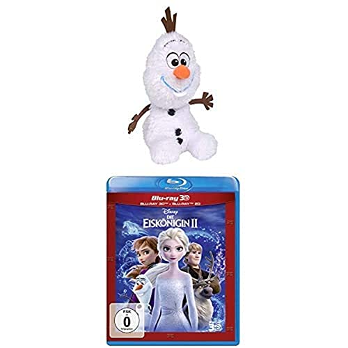 Simba 6315877641 Disney Frozen 2, Friends Olaf 25cm & Die Eiskönigin 2 (3D Blu-ray) von Simba