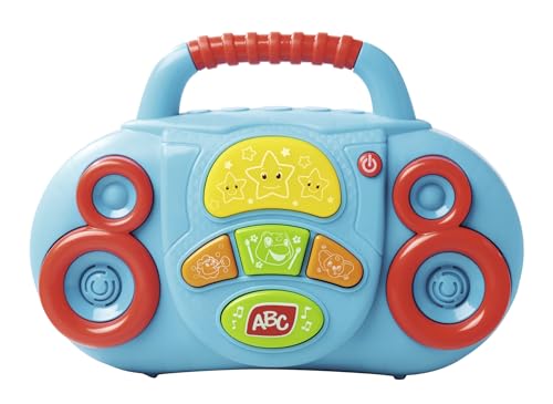 Simba ABC Musik Radio, mit 12 verschiedenen Liedern und unterschiedlichen Instrumenten, 20cm, ab 12 Monaten von Simba