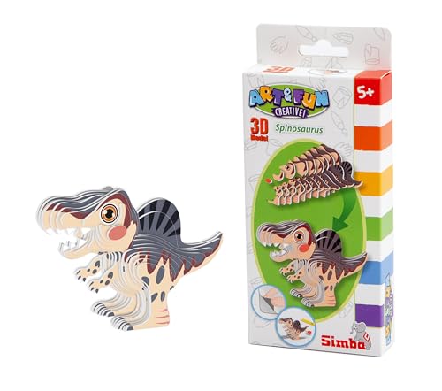 Simba Art and Fun 3D Modell Spinosaurus, Dinosaurier zum Zusammenstecken, einfacher Zusammenbau, ab 5 Jahren Simba Art and Fun 3D Modell Spinosaurus, Dinosaurier zum Zusammenstecken, einfacher Zusammenbau, ab 5 Jahren von Simba
