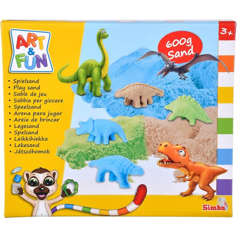 Simba Art and Fun Set di sabbie da gioco a forma di dinosauro von Simba