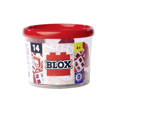 SIMBA Blox Bauzubehör, 14x Fenster und 28x Rahmen, Bausteine für Kinder ab 3 Jahren, hohe Qualität, Klemmbausteine, vollkompatibel mit vielen Anderen Herstellern, Rot von Simba