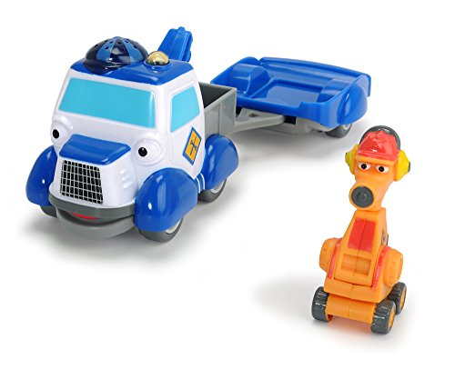 Dickie Toys - Helden der Stadt, Andy Abschleppwagen Spielset, Das Abschleppauto mit Licht, Originalen Liedern, Sounds und Freilauffunktion, inkl. Sammelkarte mit Geheimcode von Dickie Toys