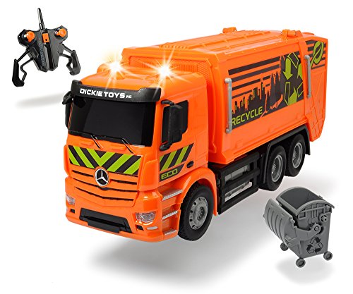 Dickie Toys 201119084 - RC Antos Garbage Truck, Ferngesteuertes Müllauto von Mercedes Benz, 40cm von Dickie Toys