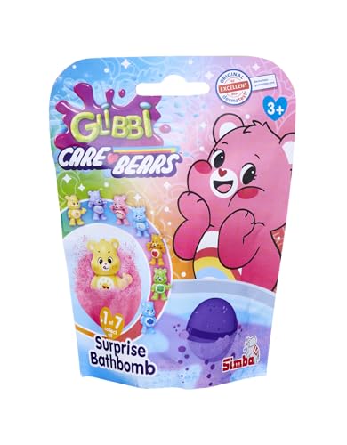 Simba Glibbi Care Bears Surprise, Glücksbärchi Badebombe in 1 von 4 Farben, mit Überraschungsfigur, Sammelfigur, 100g, ab 3 Jahren Simba Glibbi Care Bears Surprise, Glücksbärchi Badebombe in 1 von 4 Farben, mit Überraschungsfigur, Sammelfigur, 100g, ab 3 Jahren von Simba