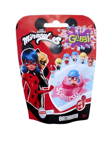 Simba Glibbi Miraculous Surprise, Badebombe in 1 von 4 Farben, Ladybug, mit Überraschungsfigur, 100g, ab 3 Jahren Simba Glibbi Miraculous Surprise, Badebombe in 1 von 4 Farben, Ladybug, mit Überraschungsfigur, 100g, ab 3 Jahren von Simba