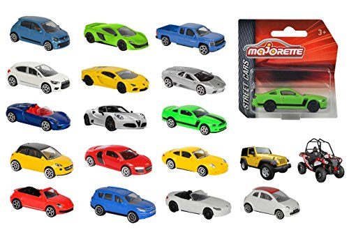 Majorette – Street Cars – 1 von 18 zufälligen Spielzeugautos (7,5 cm), mit Freilauf und Federung, kleines Modellauto für Kinder ab 3 Jahren von Majorette