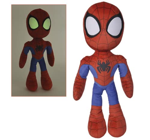 Simba - Marvel Spider-Man Plüsch 50 cm, Augen leuchten im Dunkeln, geeignet für alle Altersgruppen (6315875818) von Simba