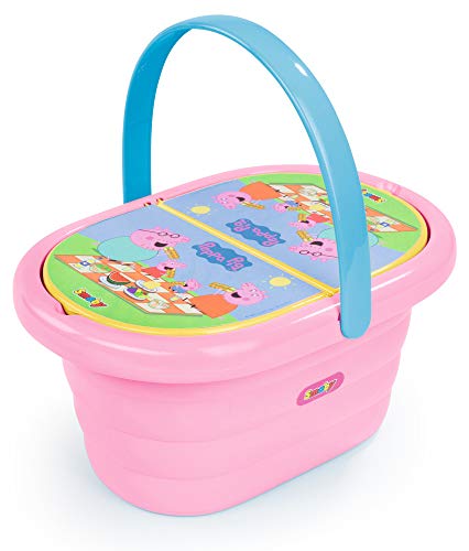 Smoby – Peppa Wutz Picknick-Korb – Spielset mit Spielzeug-Teeservice (20 Teile), inkl. Teller, Besteck, Becher, für Kinder ab 3 Jahren, rosa von Smoby