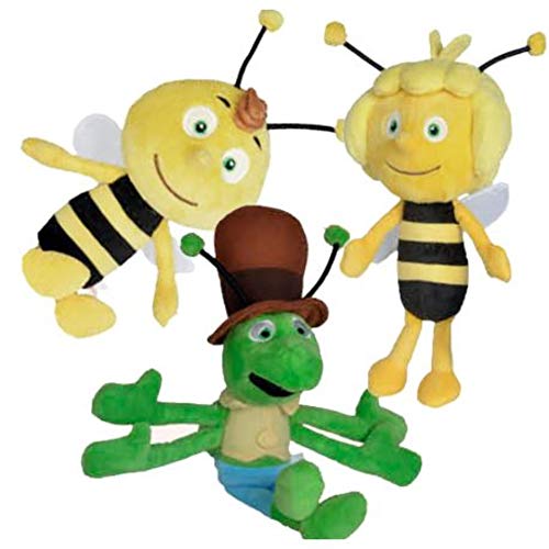 Simba Packung mit 3 Plüschtieren, Biene Maya, Freund Willie und Heuschrecke, Flip 20 cm von Simba