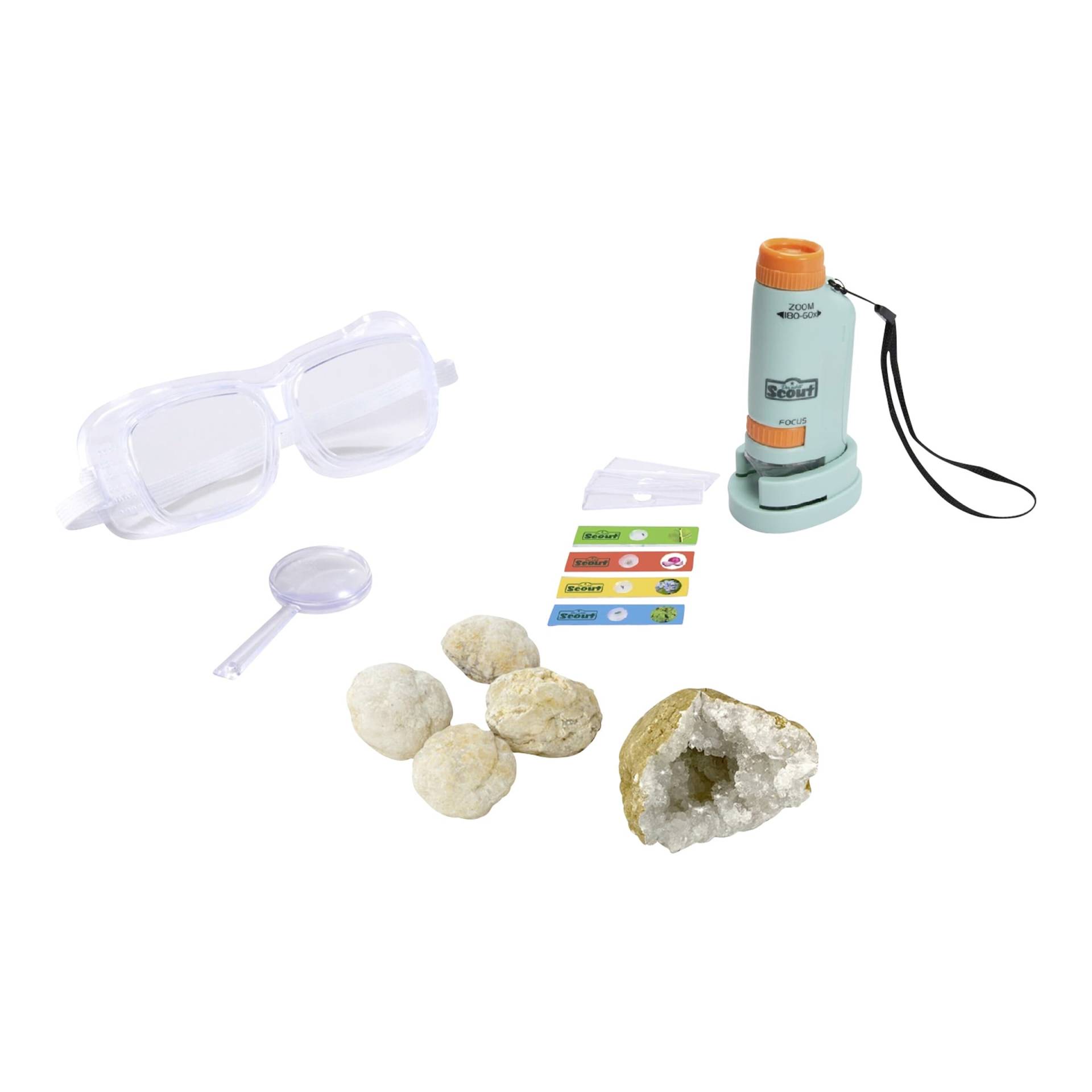 Simba Scout Geoden 5 Stück + Taschenmikroskop von Simba