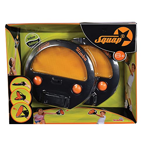 Simba 107202420 - Squap Fangballspiel (2er Set), Ballspiel für draußen (Strand, Garten, Outdoor), Fangspiel mit Ball für Kinder ab 6 Jahren von Simba