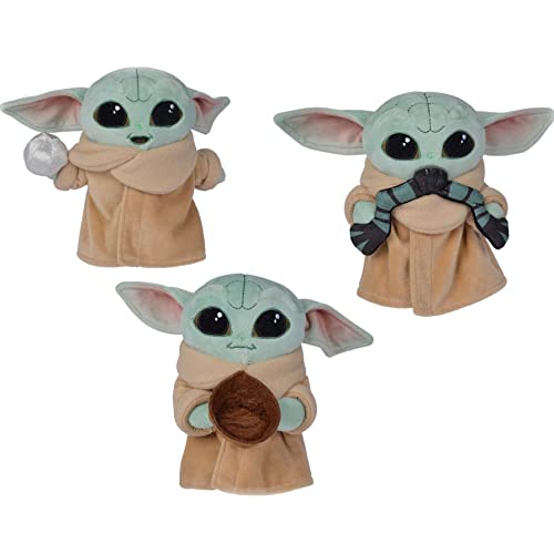 Simba Star Wars The Mandalorian Child Baby Yoda Plüschtier 17 cm mit Zubehör, Überraschungsfigur Random 1 von 3 Modelle erhältlichmit von Simba