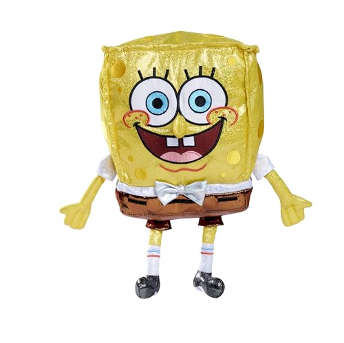 Sponge Bob Jubiläumsplüsch, 30cm, glitzernder SpongeBob Plüsch zu Ehren des 25. Jubiläums der TV-Serie, für Kinder ab den ersten Lebensmonaten geeignet, Gelb Sponge Bob Jubiläumsplüsch, 30cm, glitzernder SpongeBob Plüsch zu Ehren des 25. Jubiläums der TV-Serie, für Kinder ab den ersten Lebensmonaten geeignet, Gelb von Simba