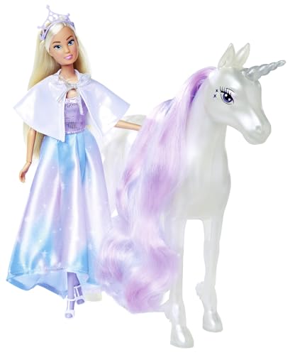 Steffi Love Fantasy Unicorn, Spielpuppe als Prinzesinn mit Einhorn, magische Lichter, vollbewegliche Puppe, 29cm, ab 3 Jahren Steffi Love Fantasy Unicorn, Spielpuppe als Prinzesinn mit Einhorn, magische Lichter, vollbewegliche Puppe, 29cm, ab 3 Jahren von Simba