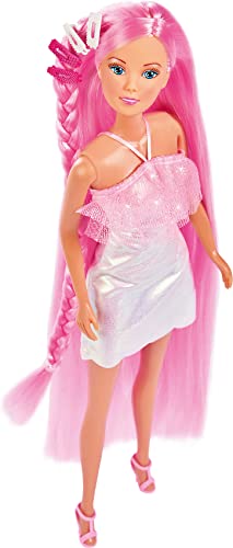 Simba 105733504 - Steffi Love Hair Glam, Puppe im Glitzerkleid mit extra Langen Haaren, Haarclips und Bürste, 29cm, Für Kinder ab 3 Jahren Simba 105733504 - Steffi Love Hair Glam, Puppe im Glitzerkleid mit extra Langen Haaren, Haarclips und Bürste, 29cm, Für Kinder ab 3 Jahren von Simba