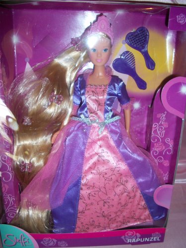 Steffi Love - Rapunzel Puppe mit Extra Langem Haar lila Kleid von Simba