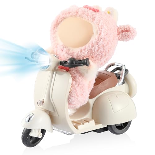 Simgoing Mini-Kunststoff-Scooter-Fahrzeuge, Spielzeug für Puppen, elektrisches Spielzeug, Motorrad mit Musik und Lichtern, lustiges Puppenzubehör, kann um 360° gedreht werden, Batterie nicht im Simgoing Mini-Kunststoff-Scooter-Fahrzeuge, Spielzeug für Puppen, elektrisches Spielzeug, Motorrad mit Musik und Lichtern, lustiges Puppenzubehör, kann um 360° gedreht werden, Batterie nicht im von Simgoing