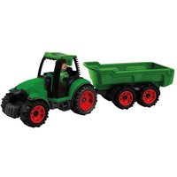 LENA® 01625 - Truckies Traktor mit Anhänger, mit Spielfigur, Sandspielzeug von Simm Spielwaren