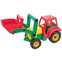LENA® 04161 - Aktive, Traktor mit Frontschaufel und Spielfigur, Sandspielzeug von Simm Spielwaren