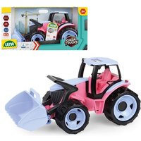 LENA 2050 - GIGA TRUCKS Traktor mit Frontlader, rosa/blau von Simm Spielwaren GmbH