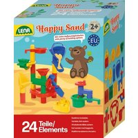 LENA 5043 - Happy Sand, 24-teilig, Kunststoff, Sandspielzeug von Simm Spielwaren GmbH
