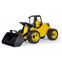 Lena - GIGA Trucks Schaufellader Pro, schwarz/gelb, Schaukarton von Simm Spielwaren