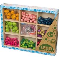 Lena Holzperlen Holzkassette, mittel von Simm Spielwaren