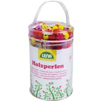 Lena - Holzperlen Tasche, pink von Simm Spielwaren