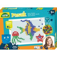 Mosaik Set transp. 260, 10 mm, groß, Faltschachtel von Simm Spielwaren