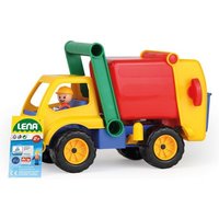 LENA® 04356EC - Aktive, Müllwagen mit Spielfigur, mehrfarbig, Länge 30 cm von Simm