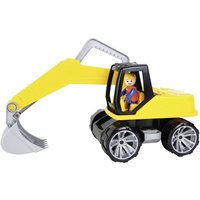 LENA® 04411EC - Truxx, Bagger mit Spielfigur, gelb, L/B/H 36x15x22 cm von LENA
