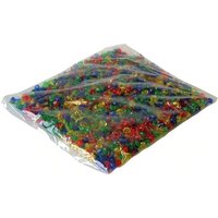 LENA® 35022 - Bastelset Mosaik Stecker, 10 mm Transparent, 1000 Stück von Simm Spielwaren