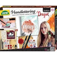 LENA® 42336 - fashion, Handlettering Dragon, Kalligraphie-Set von Simm Spielwaren