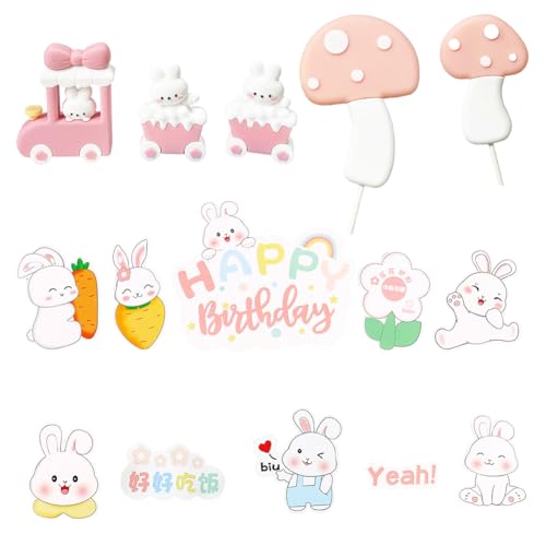 3 Stück Hasenfiguren,10 Stück Kuchendekoration Einsatz,Miniatur Hasen Dekoration,Geburtstag Party Geschenk, Geeignet für Kinder zum Spielen oder Dekorieren 3 Stück Hasenfiguren,10 Stück Kuchendekoration Einsatz,Miniatur Hasen Dekoration,Geburtstag Party Geschenk, Geeignet für Kinder zum Spielen oder Dekorieren von Simmpu