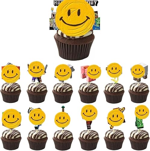 32 Stück Pixe Minenwelt Set Tortendeko,Video Game Kuchen Deko Kindergeburtstag, Cartoon Mini Tortenfiguren für Jungen Geburtstag Party Kuchen Dekoration Supplie 32 Stück Pixe Minenwelt Set Tortendeko,Video Game Kuchen Deko Kindergeburtstag, Cartoon Mini Tortenfiguren für Jungen Geburtstag Party Kuchen Dekoration Supplie von Simmpu