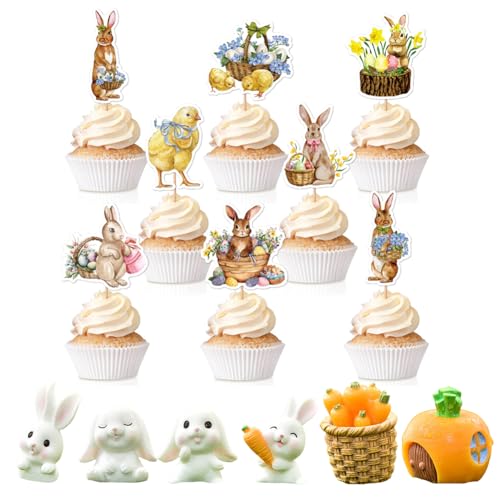 7 Stück Hasenfiguren,8 Stück Kuchendekoration Einsatz,Miniatur Hasen Dekoration,Geburtstag Party Geschenk, Geeignet für Kinder zum Spielen oder Dekorieren 7 Stück Hasenfiguren,8 Stück Kuchendekoration Einsatz,Miniatur Hasen Dekoration,Geburtstag Party Geschenk, Geeignet für Kinder zum Spielen oder Dekorieren von Simmpu