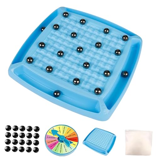 Magnetisches Schachspiel,Schach Set, Tragbares Chess Board，Magnetisches Board Brettspiel, Puzzle Checkers Spiel，Magnetisches Schachset für Kinder und Erwachsene，Familientreffen und Camping von Simmpu