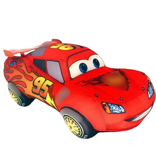 Simmpu Lightning Car Plüschfigu,Red Cars Plush Doll,Red Cars Stuffed Puppe,Car Plüsch Kuscheltier,Super Soft Cars für Kinder Mädchen Jungen Geschenke 25cm von Simmpu