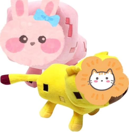 Simmpu Mine Welt Plüschtiere,2 PCS Mini-Welt Stofftier Plüschpuppe,24 cm Plüschtiere Charaktere Schweine und Katzen Kuscheltier Plüschfiguren Cartoon Charaktere Plüschpuppen Geschenke für Kinder Simmpu Mine Welt Plüschtiere,2 PCS Mini-Welt Stofftier Plüschpuppe,24 cm Plüschtiere Charaktere Schweine und Katzen Kuscheltier Plüschfiguren Cartoon Charaktere Plüschpuppen Geschenke für Kinder von Simmpu