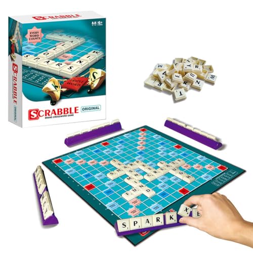 Simmpu Rechtschreibung Spielkarte, Alphabet-Spiel,Fun Way to Make Every Word Count, with 3 Ways to Play!, Classic Games, for 2-4 Players, Ages 6+ Blau Simmpu Rechtschreibung Spielkarte, Alphabet-Spiel,Fun Way to Make Every Word Count, with 3 Ways to Play!, Classic Games, for 2-4 Players, Ages 6+ Blau von Simmpu