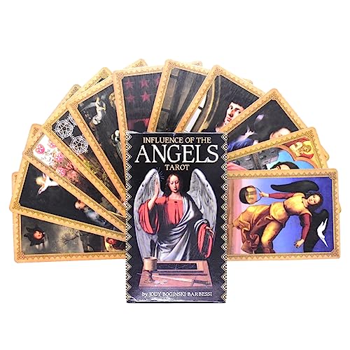 Tarot, Klassisches Wahrsagespiel Mit 78 Tarotkarten The Angels Tarot Auf Englisch Tarotkarten-Deck Für Anfänger Tarotkarten Oracle Karten Tarot Cards Set von Simmpu